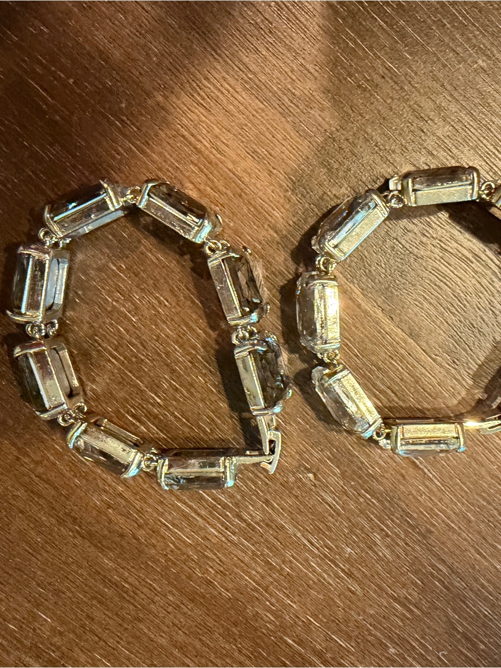 J. Crew Clear and Smoke Crystal Link Bracelet (15 each) - Picture 2 of 3